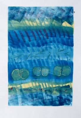 Monotype Paintings and Collage Gallery